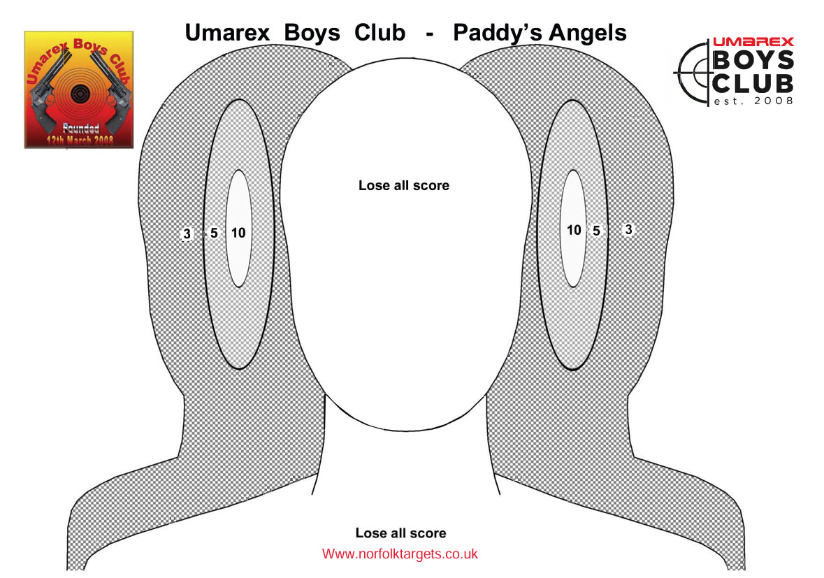 Umarex Boys Club - Paddy's Angels targets