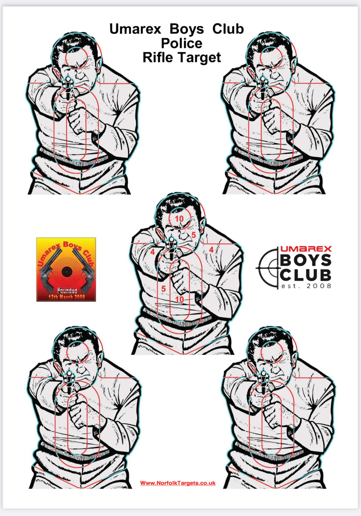 Umarex Boys Club Police Rifle Target