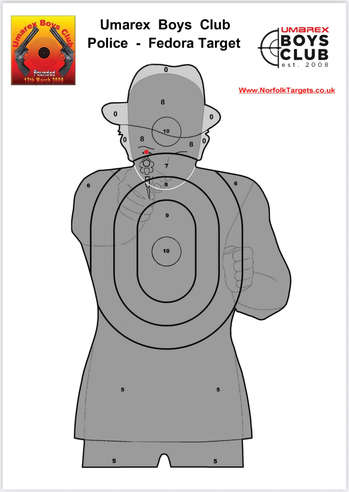 Umarex Boys Club
Police - Fedora Target