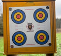 14x14cm 4 multi colour target