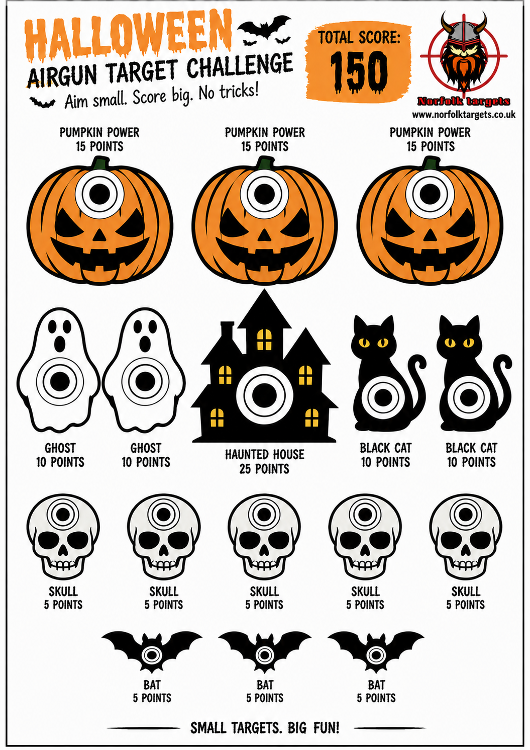 A4 Halloween Target